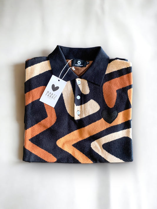 MARCI FRANC SAHARA SUNSET POLO SHIRT