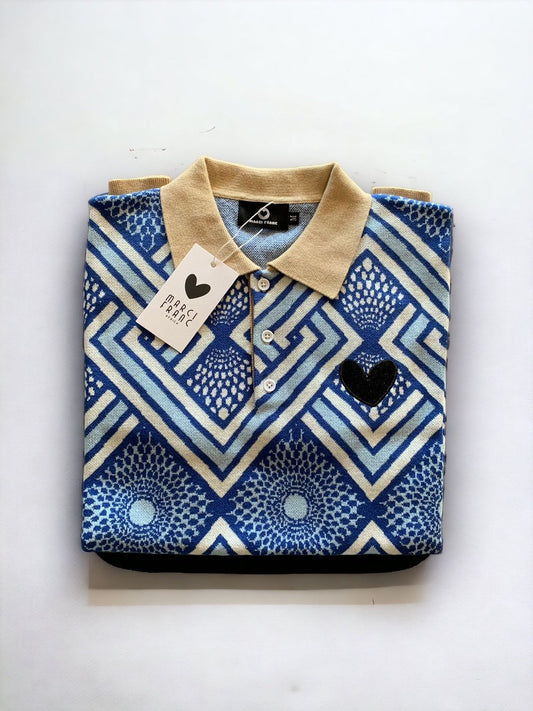 MARCI FRANC SAVANNAH SKY POLO SHIRT