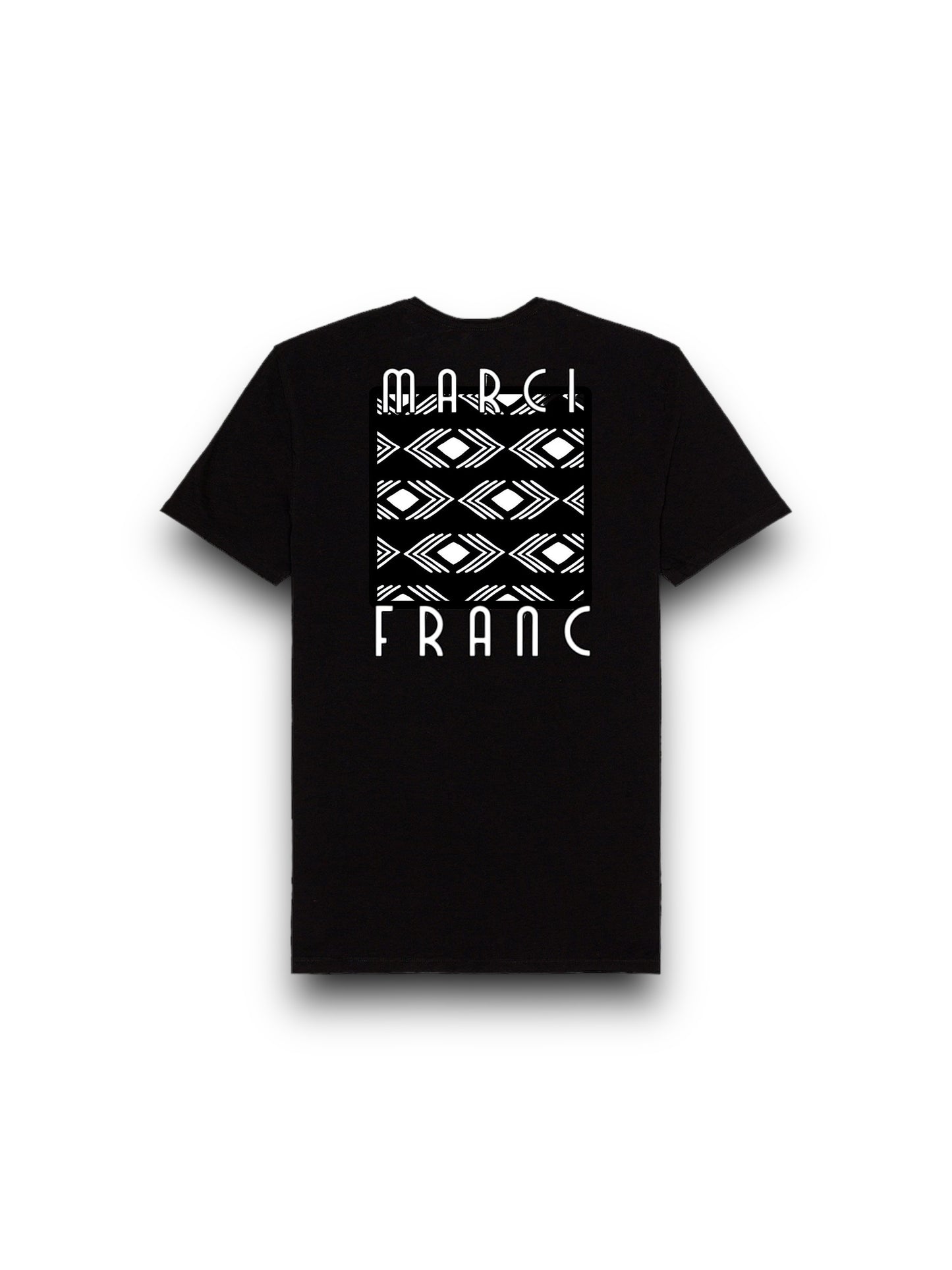 MARCI FRANC ZEBRA LOGO COTTON T-SHIRT