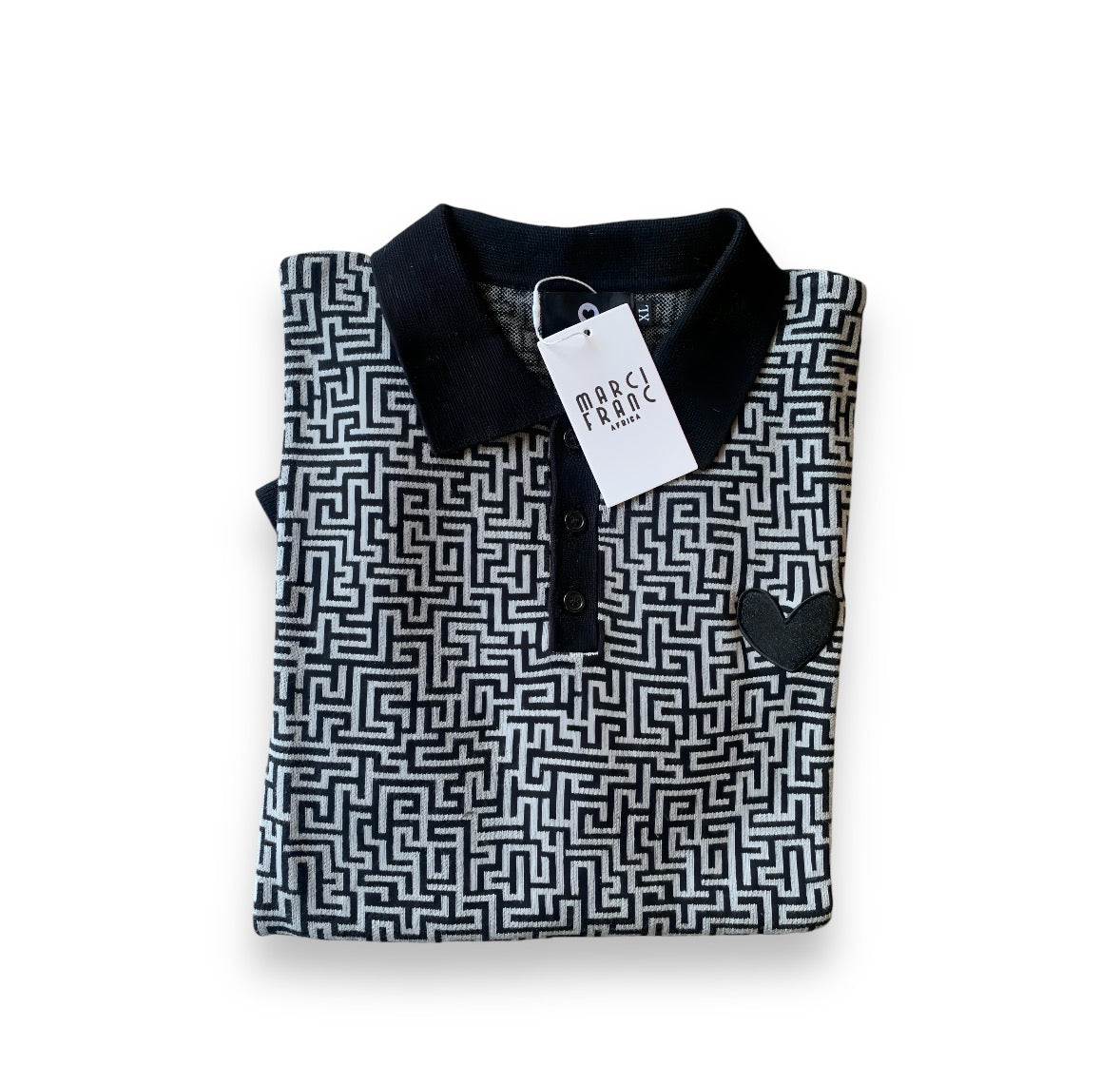 MARCI FRANC LABYRINTH POLO SHIRT