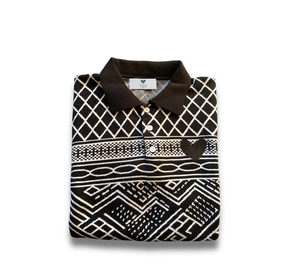 MARCI FRANC SAFARI NOIR POLO SHIRT